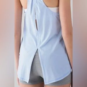 Lululemon blue tie back tank